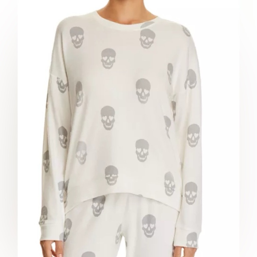 PJ Salvage Simple Skull Long Sleeve PJ Top